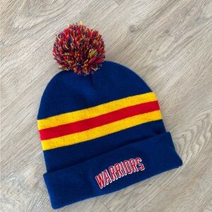 Warriors Pom-Pom Beanie